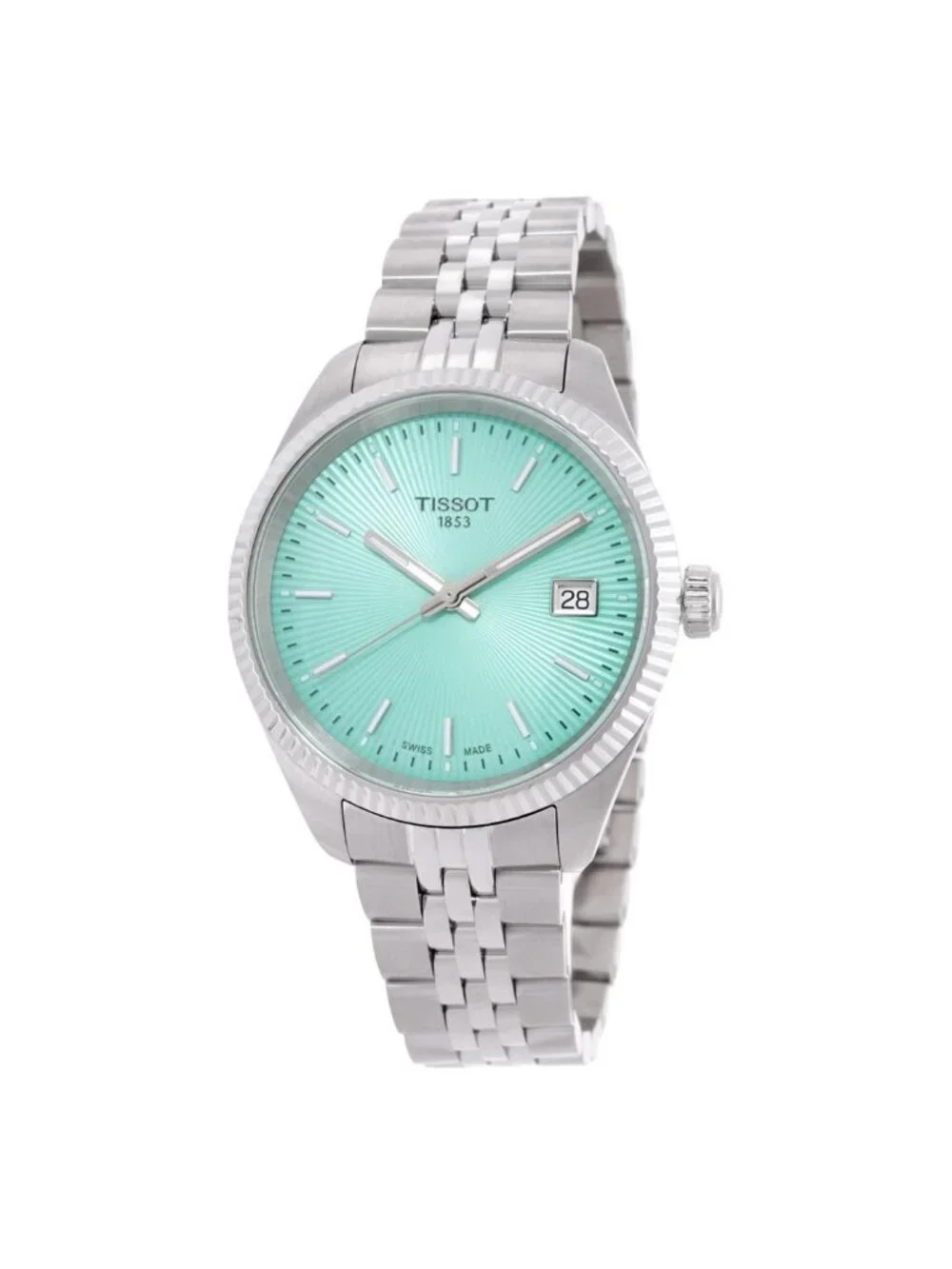 NWT Tissot Ballade Quartz Light Green Dial adies Watch